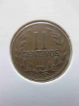 Монета Колумбия 2 сентаво 1955