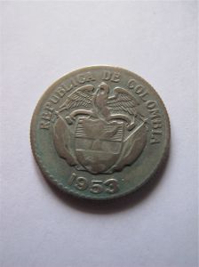 Колумбия 20 сентаво 1953
