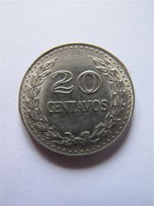 Колумбия 20 сентаво 1973