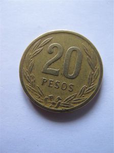 Колумбия 20 песо 1984