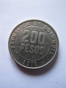 Колумбия 200 песо 2010