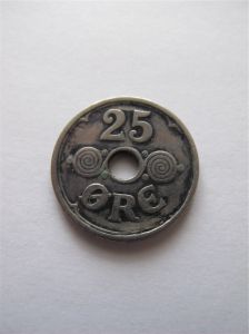 Дания 25 эре 1924