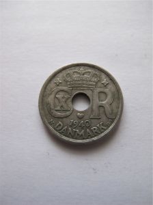 Дания 25 эре 1940