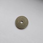 Монета Дания 25 эре 1967