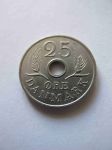 Монета Дания 25 эре 1969