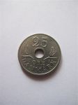 Монета Дания 25 эре 1971