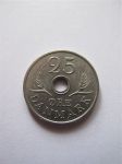 Монета Дания 25 эре 1972
