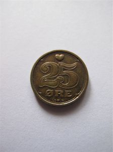 Дания 25 эре 1990