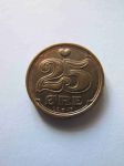 Монета Дания 25 эре 1997