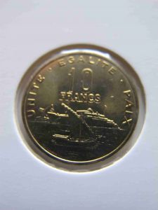 Джибути 10 франков 2007