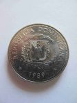 Монета Доминиканская республика 1/2 песо 1989