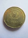 Монета Доминиканская республика 1 песо 1991