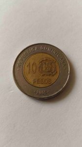 Доминиканская республика 10 песо 2005