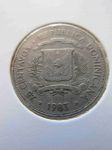 Монета Доминиканская республика 25 сентаво 1983