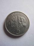 Монета Экваториальная Гвинея 5 эквеле 1975