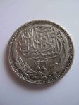 Монета Египет 10 пиастров 1916 серебро