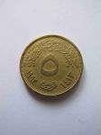 Монета Египет 5 пиастров 1992