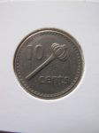 Монета Фиджи 10 центов 1987