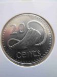 Монета Фиджи 20 центов 2006