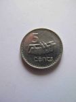Монета Фиджи 5 центов 1997