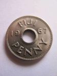 Монета Фиджи 1 пенни 1967