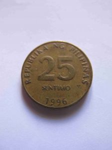 Филиппины 25 сентимо 1996