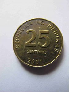 Филиппины 25 сентимо 2001