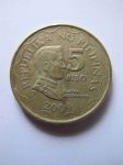 Монета Филиппины 5 песо 2009
