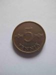 Монета Финляндия 5 пенни 1963