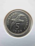 Монета Фолклендские острова 5 пенсов 1998
