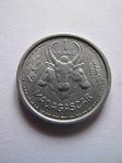 Монета Французский Мадагаскар 1 франк 1948