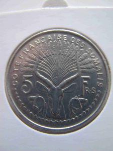 Сомалиленд Французский 5 франков 1959