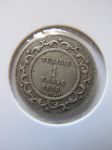 Монета Французский Тунис 1 франк 1916 Серебро