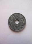 Монета Французский Тунис 10 сантимов 1941