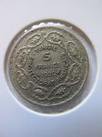 Монета Французский Тунис 5 франков 1939 серебро