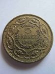 Монета Французский Тунис 5 франков 1946 xf