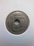 Монета Французский Тунис 5 сантимов 1931