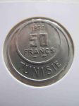 Монета Французский Тунис 50 франков 1950