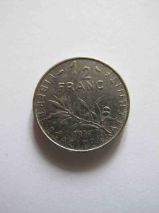 Франция 1/2 франка 1974