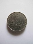 Монета Франция 1/2 франка 1974