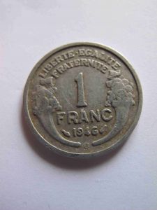 Франция 1 франк 1946 B