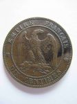 Монета Франция 10 сантимов 1855 A