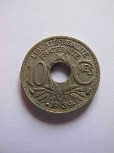 Франция 10 сантимов 1939