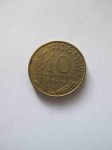 Монета Франция 10 сантимов 1977