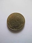 Монета Франция 10 сантимов 1987