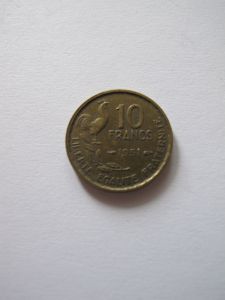 Франция 10 франков 1951