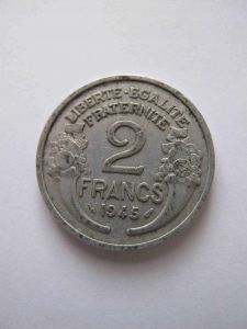 Франция 2 франка 1945