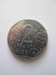 Франция 2 франка 1981