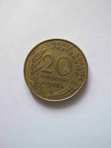 Франция 20 сантимов 1966