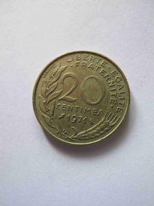 Франция 20 сантимов 1971